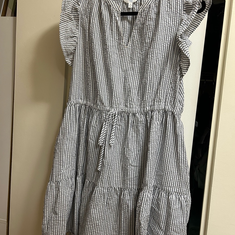 Striped Gray Dress
